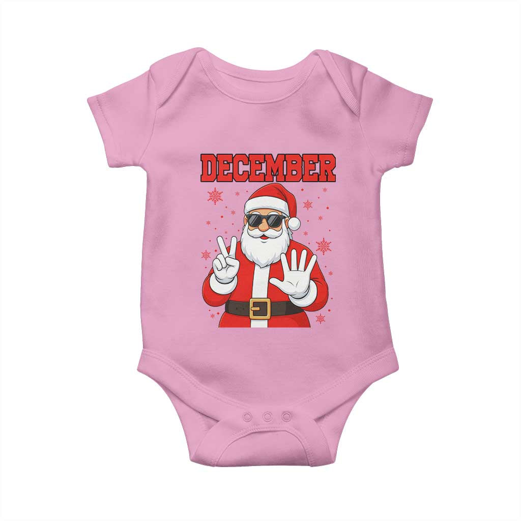 December 25 Baby Onesie Funny Santa Says Christmas - Wonder Print Shop