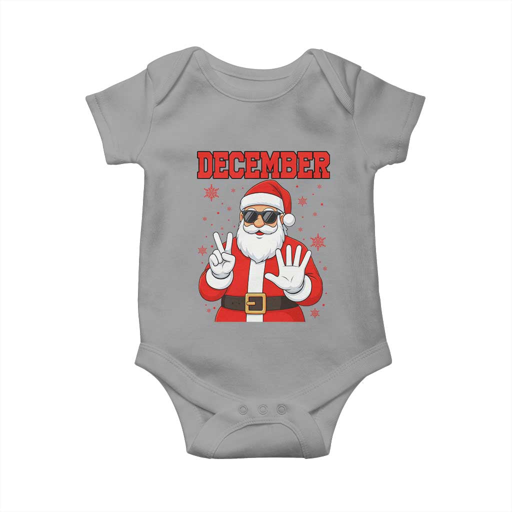 December 25 Baby Onesie Funny Santa Says Christmas - Wonder Print Shop