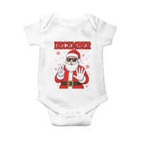 December 25 Baby Onesie Funny Santa Says Christmas - Wonder Print Shop