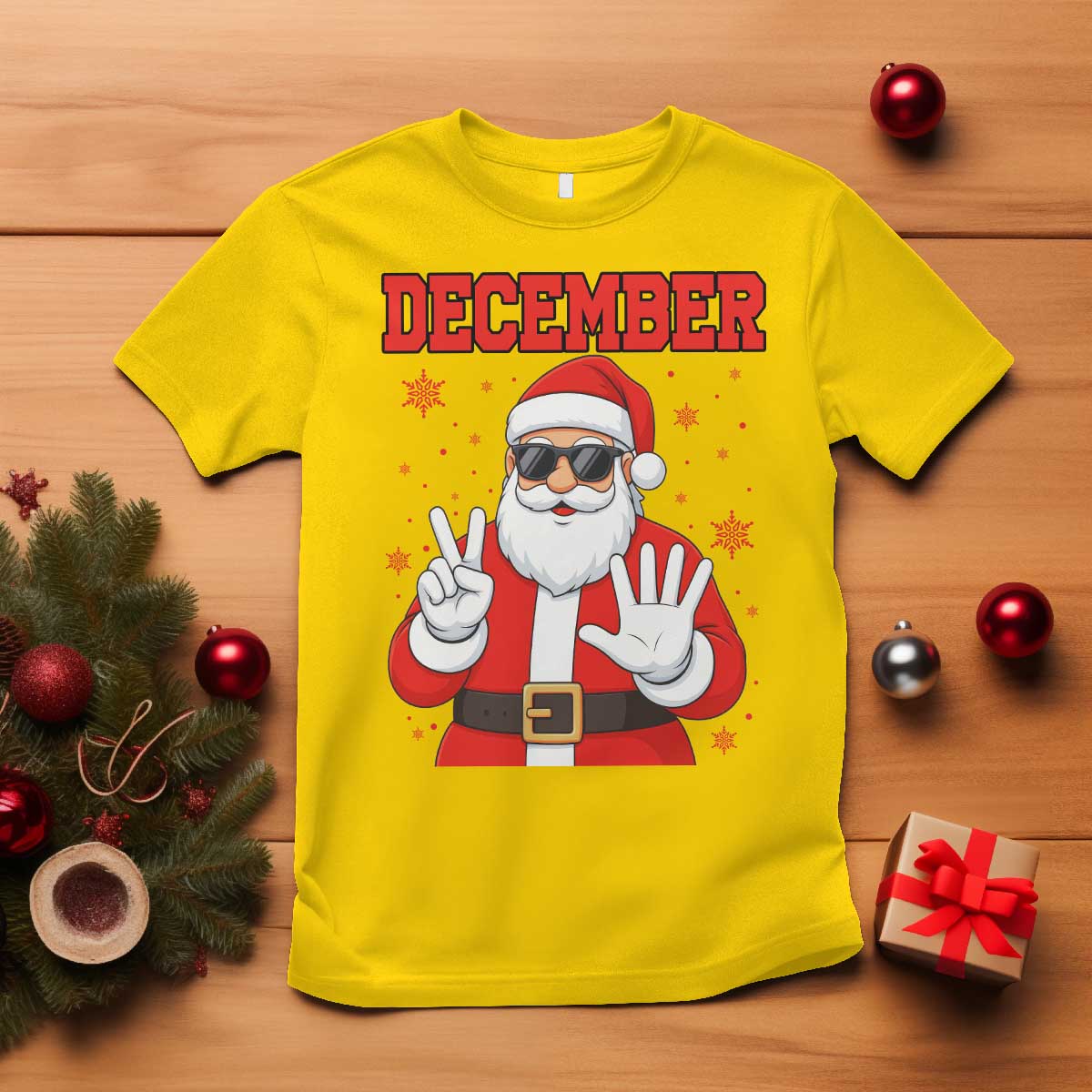 December 25 T Shirt Funny Santa Says Christmas - Wonder Print Shop