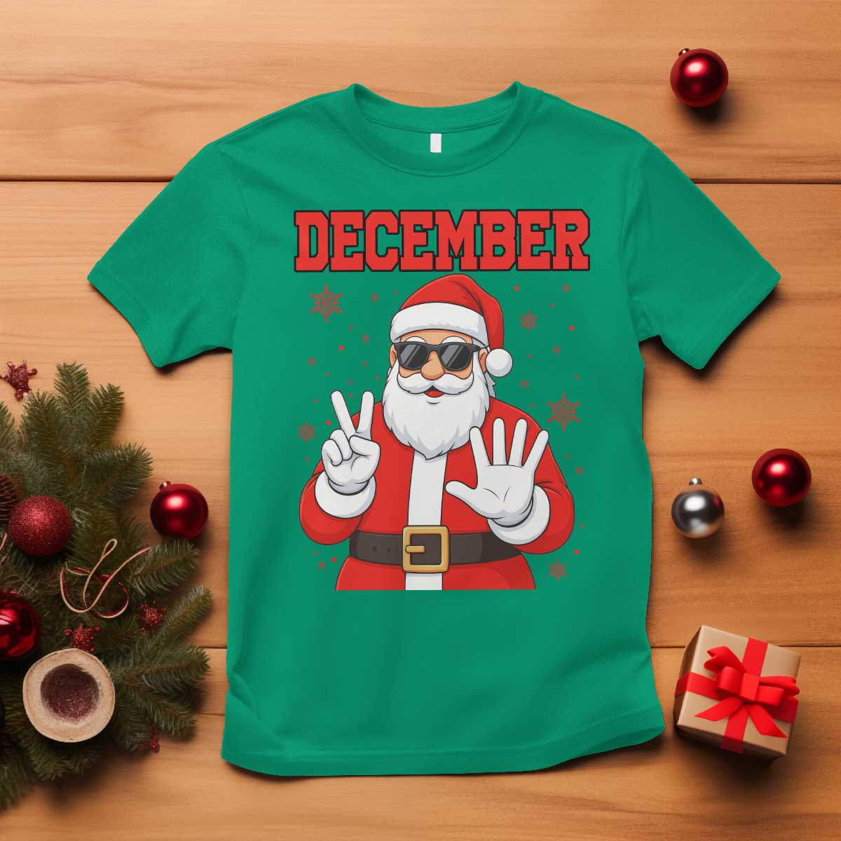 December 25 T Shirt Funny Santa Says Christmas - Wonder Print Shop
