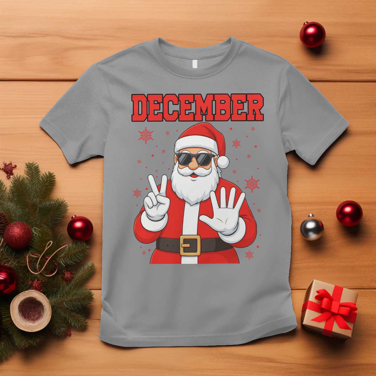 December 25 T Shirt Funny Santa Says Christmas - Wonder Print Shop