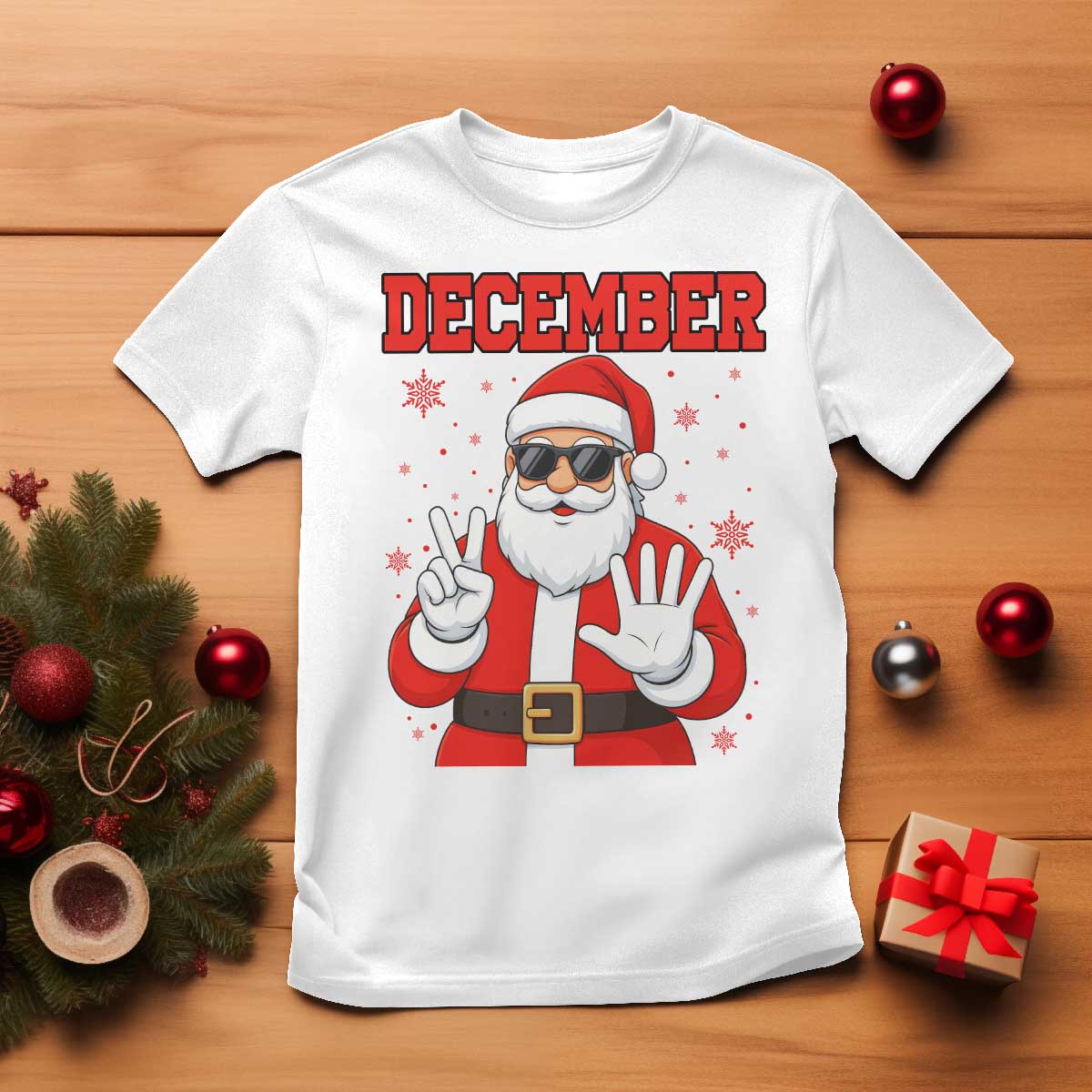 December 25 T Shirt Funny Santa Says Christmas - Wonder Print Shop