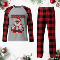 December 25 Plaid Pajama Set Funny Santa Says Christmas - Wonder Print Shop