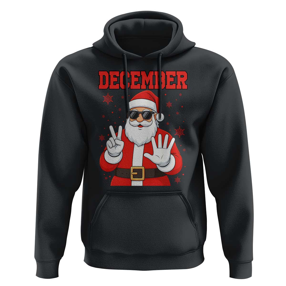 December 25 Hoodie Funny Santa Says Christmas - Wonder Print Shop