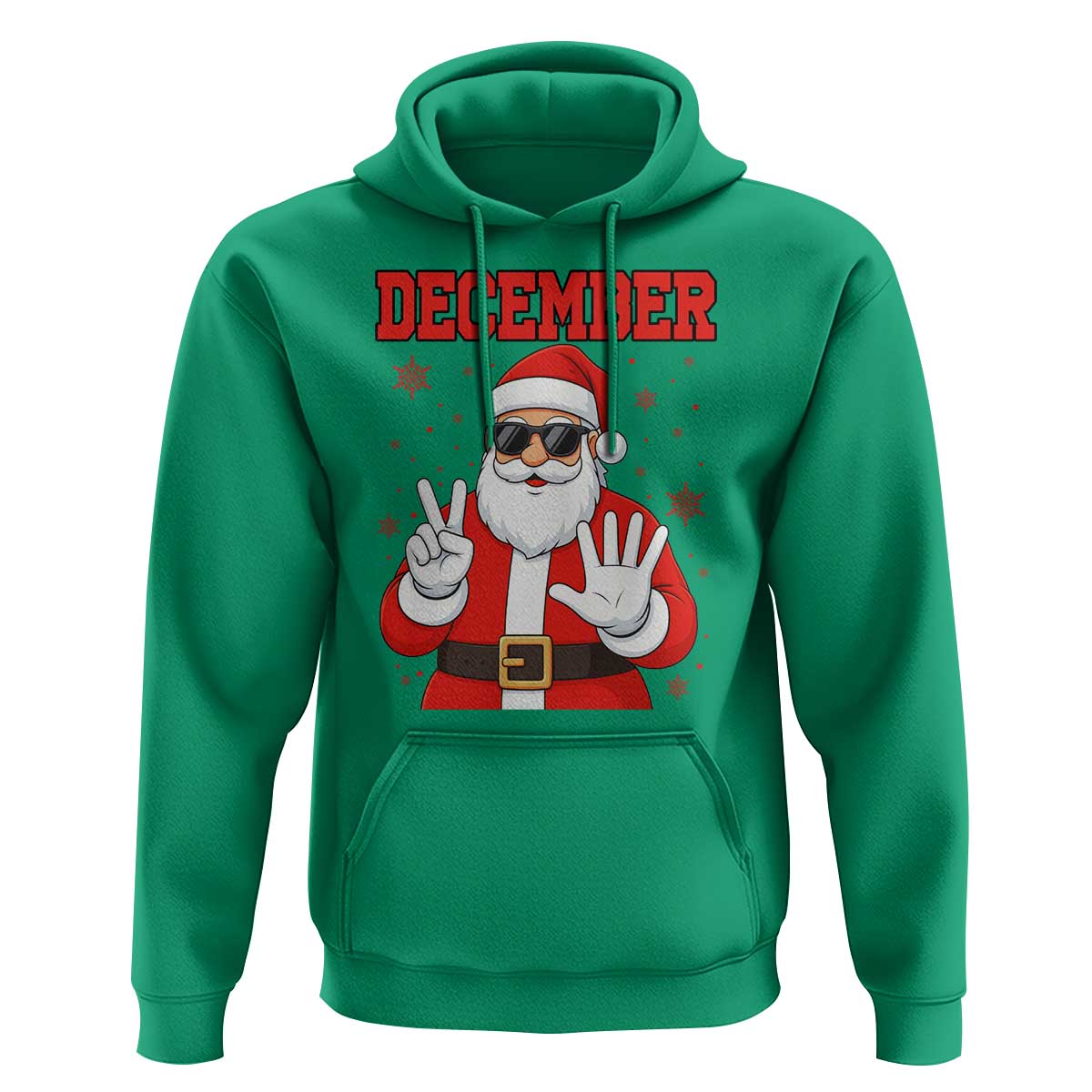 December 25 Hoodie Funny Santa Says Christmas - Wonder Print Shop