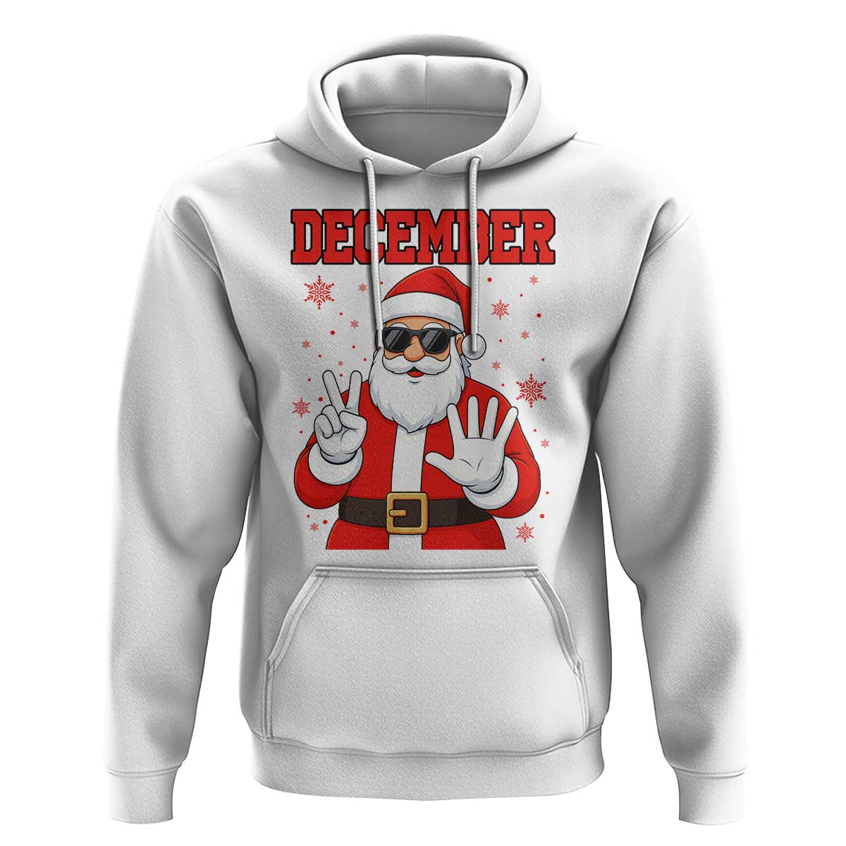 December 25 Hoodie Funny Santa Says Christmas - Wonder Print Shop