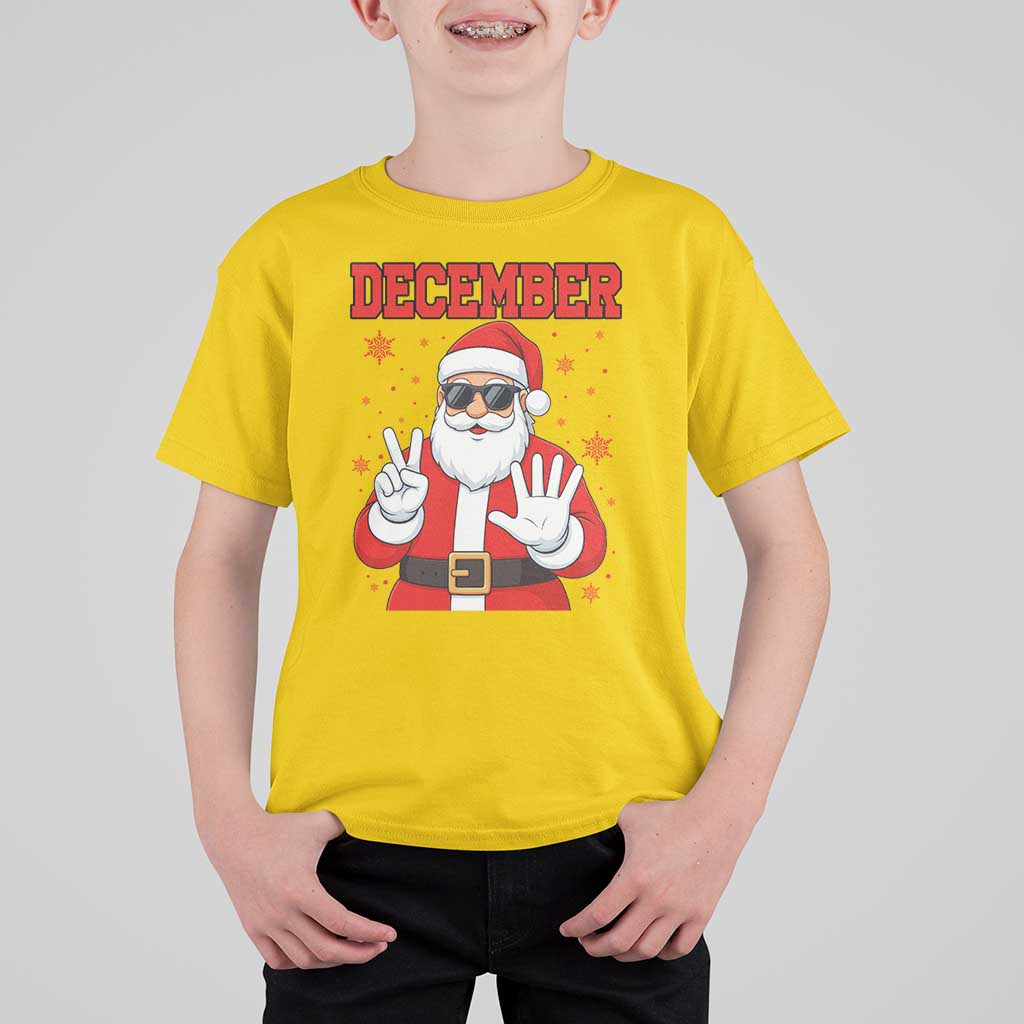 December 25 T Shirt For Kid Funny Santa Says Christmas - Wonder Print Shop