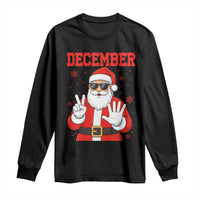 December 25 Long Sleeve Shirt Funny Santa Says Christmas - Wonder Print Shop