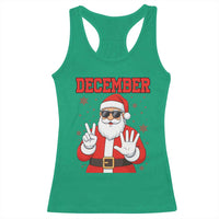 December 25 Racerback Tank Top Funny Santa Says Christmas - Wonder Print Shop