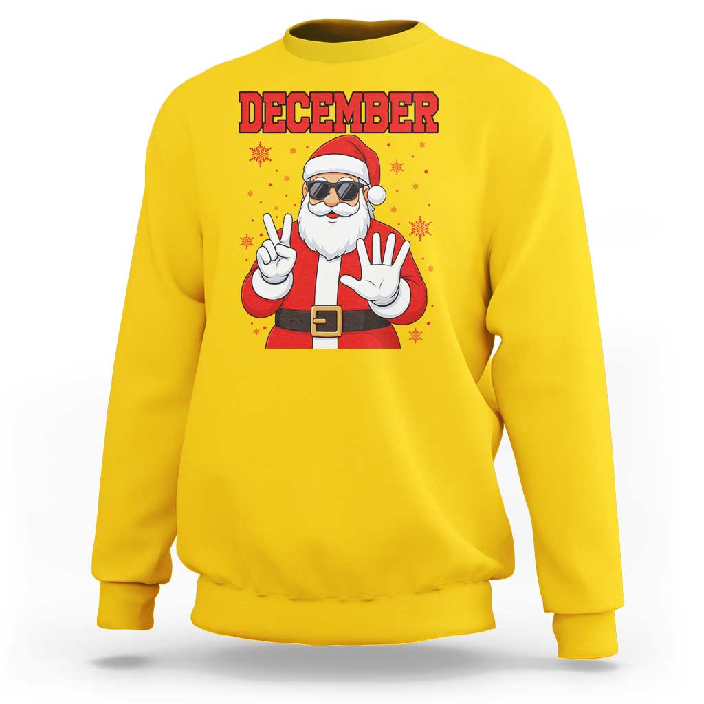 December 25 Sweatshirt Funny Santa Says Christmas - Wonder Print Shop