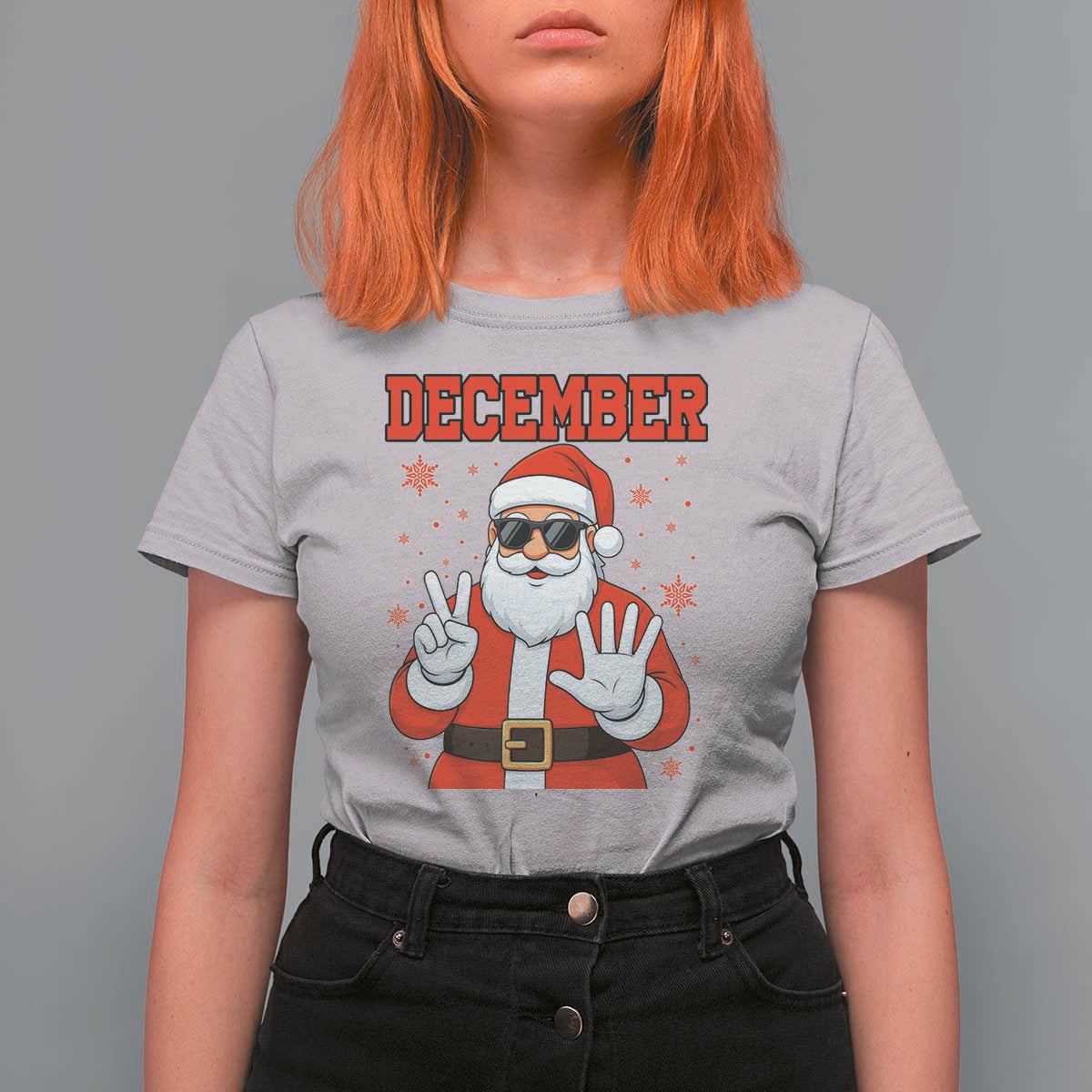 December 25 T Shirt For Women Funny Santa Says Christmas - Wonder Print Shop