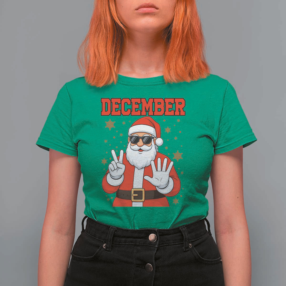 December 25 T Shirt For Women Funny Santa Says Christmas - Wonder Print Shop