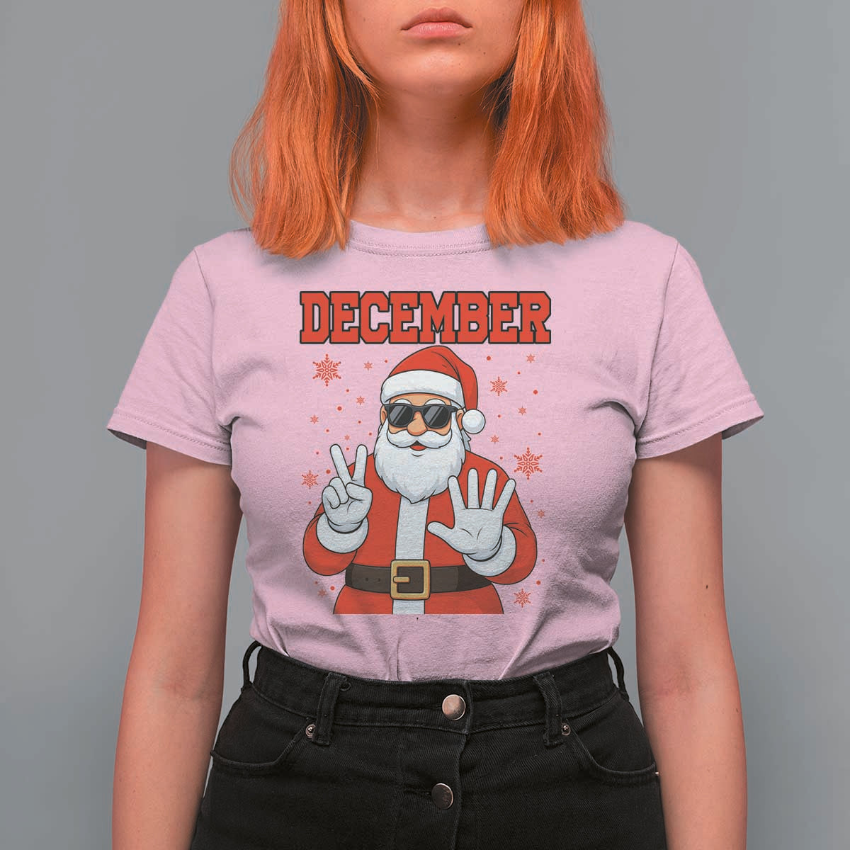 December 25 T Shirt For Women Funny Santa Says Christmas - Wonder Print Shop