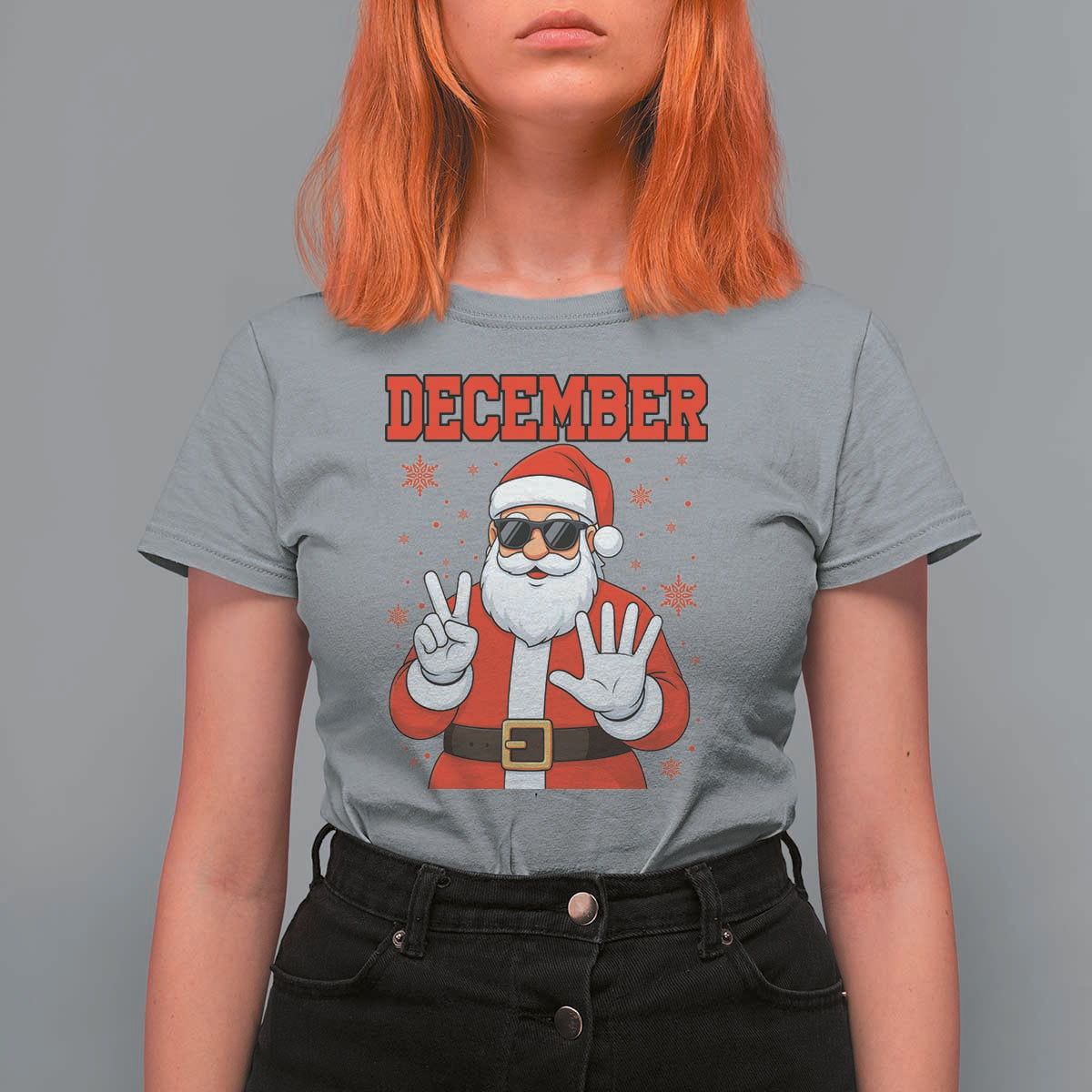 December 25 T Shirt For Women Funny Santa Says Christmas - Wonder Print Shop