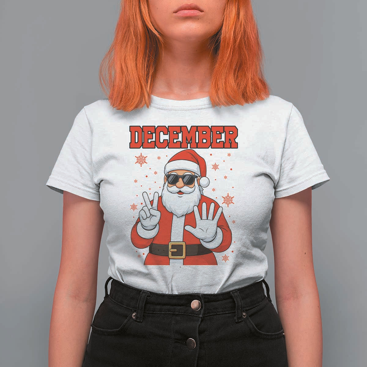 December 25 T Shirt For Women Funny Santa Says Christmas - Wonder Print Shop