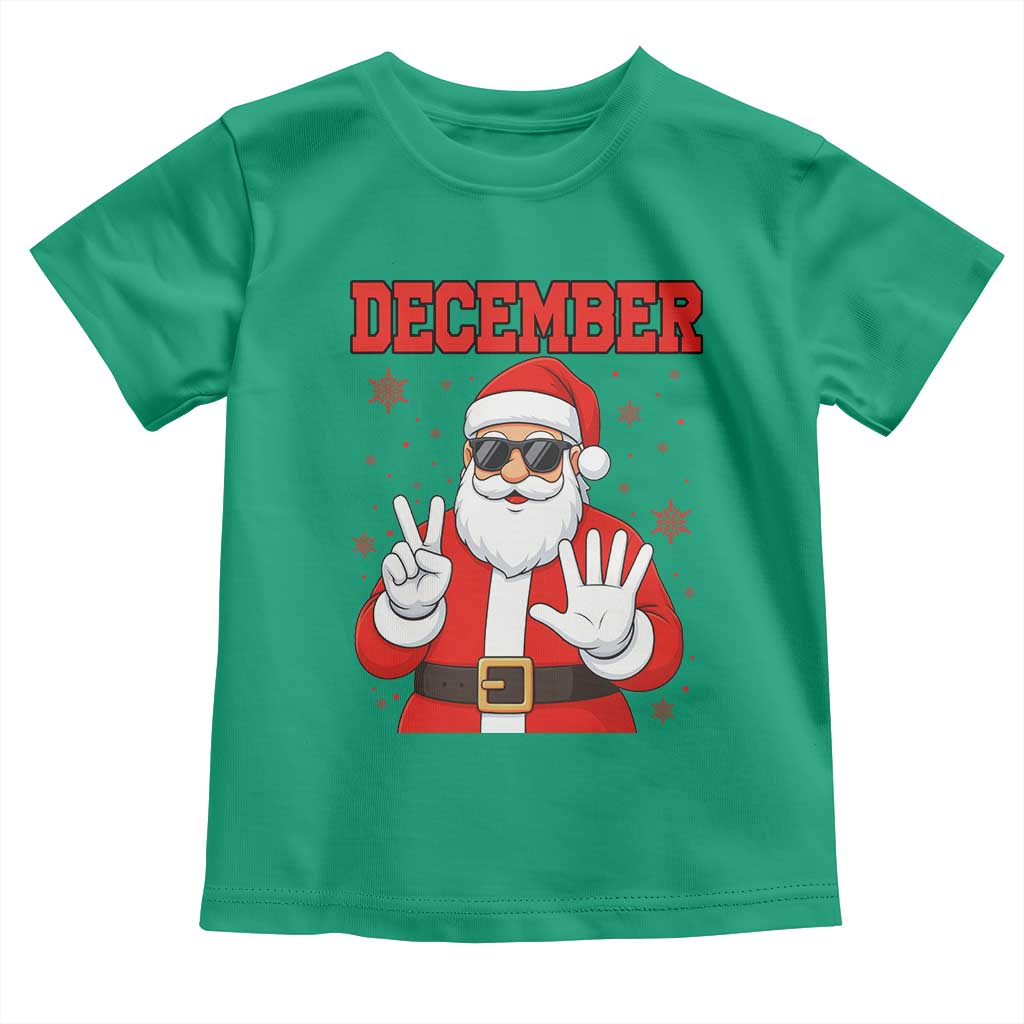 December 25 Toddler T Shirt Funny Santa Says Christmas - Wonder Print Shop