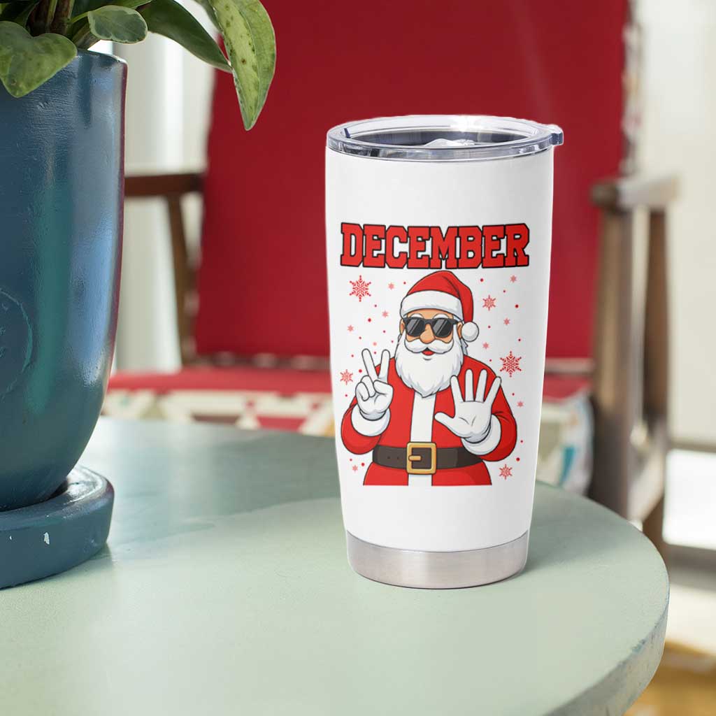 December 25 Tumbler Cup Funny Santa Says Christmas - Wonder Print Shop