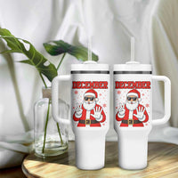 December 25 Tumbler With Handle Funny Santa Says Christmas - Wonder Print Shop