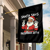 Santa Christmas December 25 Garden Flag - Wonder Print Shop