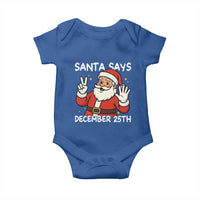 Santa Christmas December 25 Baby Onesie - Wonder Print Shop
