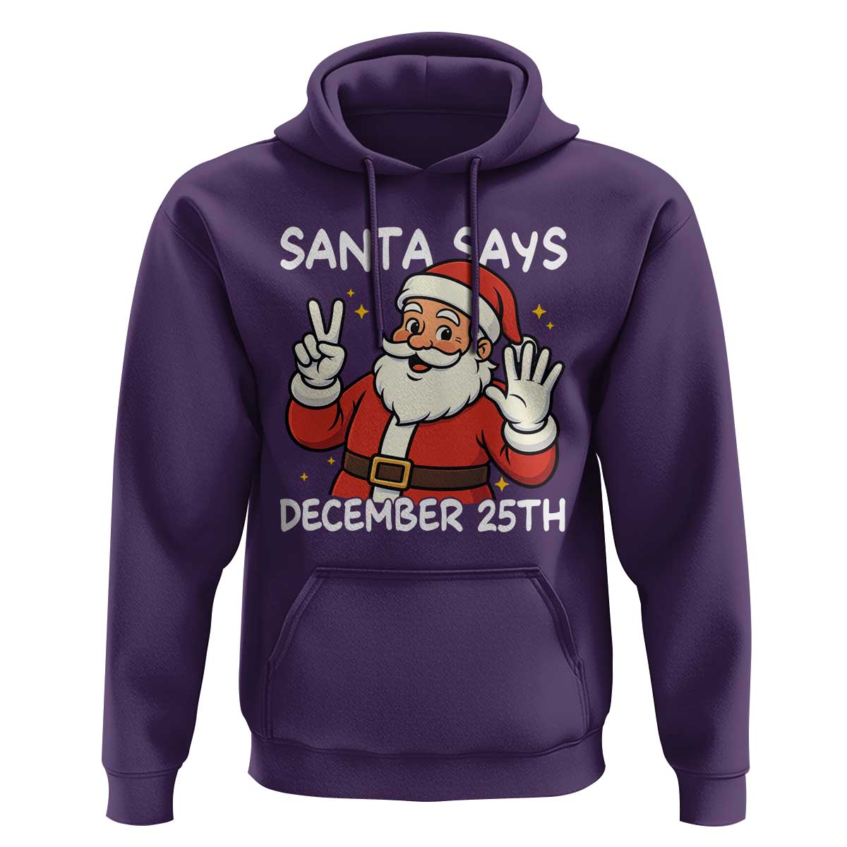 Santa Christmas December 25 Hoodie - Wonder Print Shop