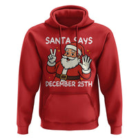 Santa Christmas December 25 Hoodie - Wonder Print Shop