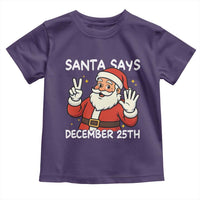 Santa Christmas December 25 Toddler T Shirt - Wonder Print Shop