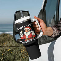 Santa Christmas December 25 Tumbler With Handle - Wonder Print Shop