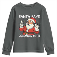 Santa Christmas December 25 Youth Sweatshirt - Wonder Print Shop