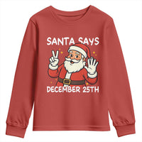 Santa Christmas December 25 Youth Sweatshirt - Wonder Print Shop