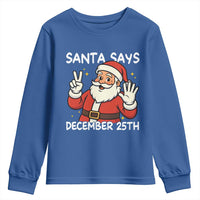 Santa Christmas December 25 Youth Sweatshirt - Wonder Print Shop