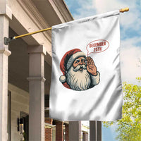 Funny Santa Christmas December 25 Garden Flag - Wonder Print Shop