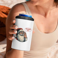 Funny Santa Christmas December 25 4 in 1 Can Cooler Tumbler - Wonder Print Shop