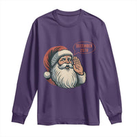 Funny Santa Christmas December 25 Long Sleeve Shirt - Wonder Print Shop