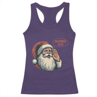 Funny Santa Christmas December 25 Racerback Tank Top - Wonder Print Shop