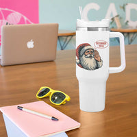 Funny Santa Christmas December 25 Tumbler With Handle - Wonder Print Shop