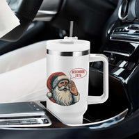Funny Santa Christmas December 25 Tumbler With Handle - Wonder Print Shop