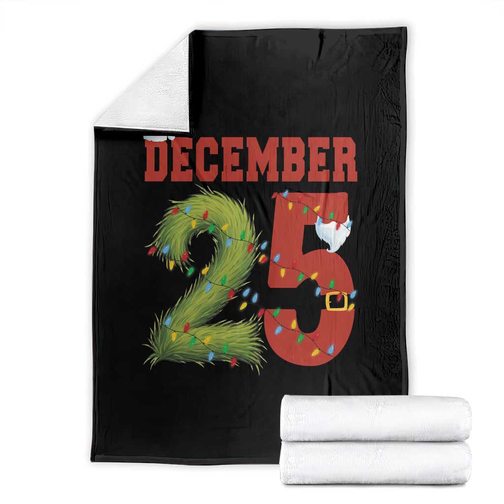 Christmas December 25 Throw Blanket Family Holiday Xmas - Wonder Print Shop