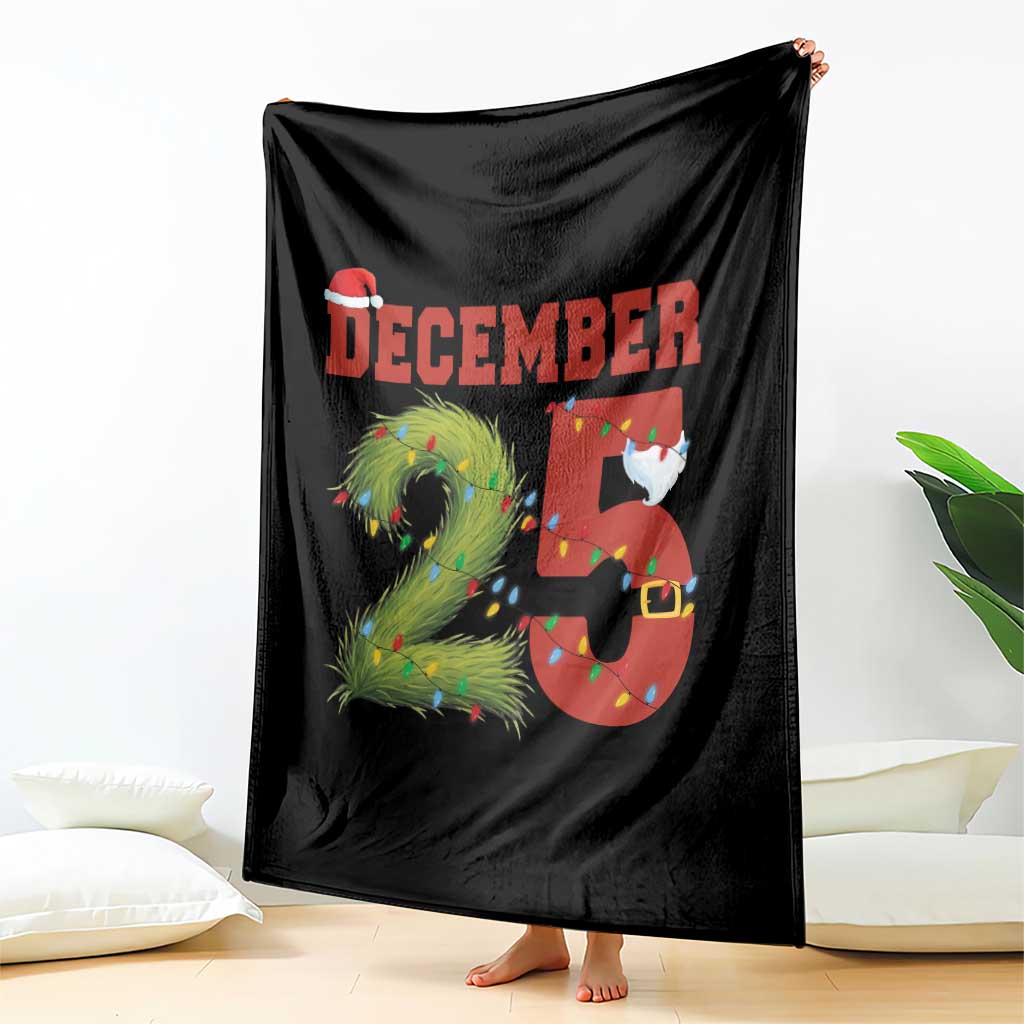 Christmas December 25 Throw Blanket Family Holiday Xmas - Wonder Print Shop