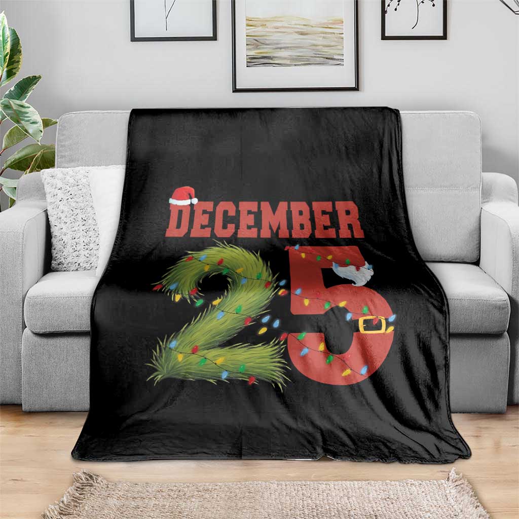 Christmas December 25 Throw Blanket Family Holiday Xmas - Wonder Print Shop