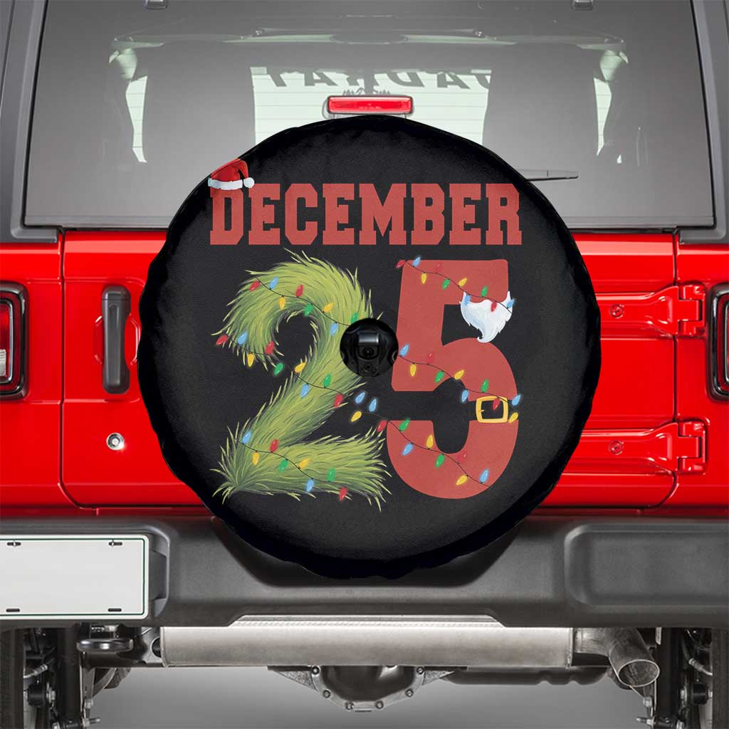 Christmas December 25 Spare Tire Cover Family Holiday Xmas - Wonder Print Shop