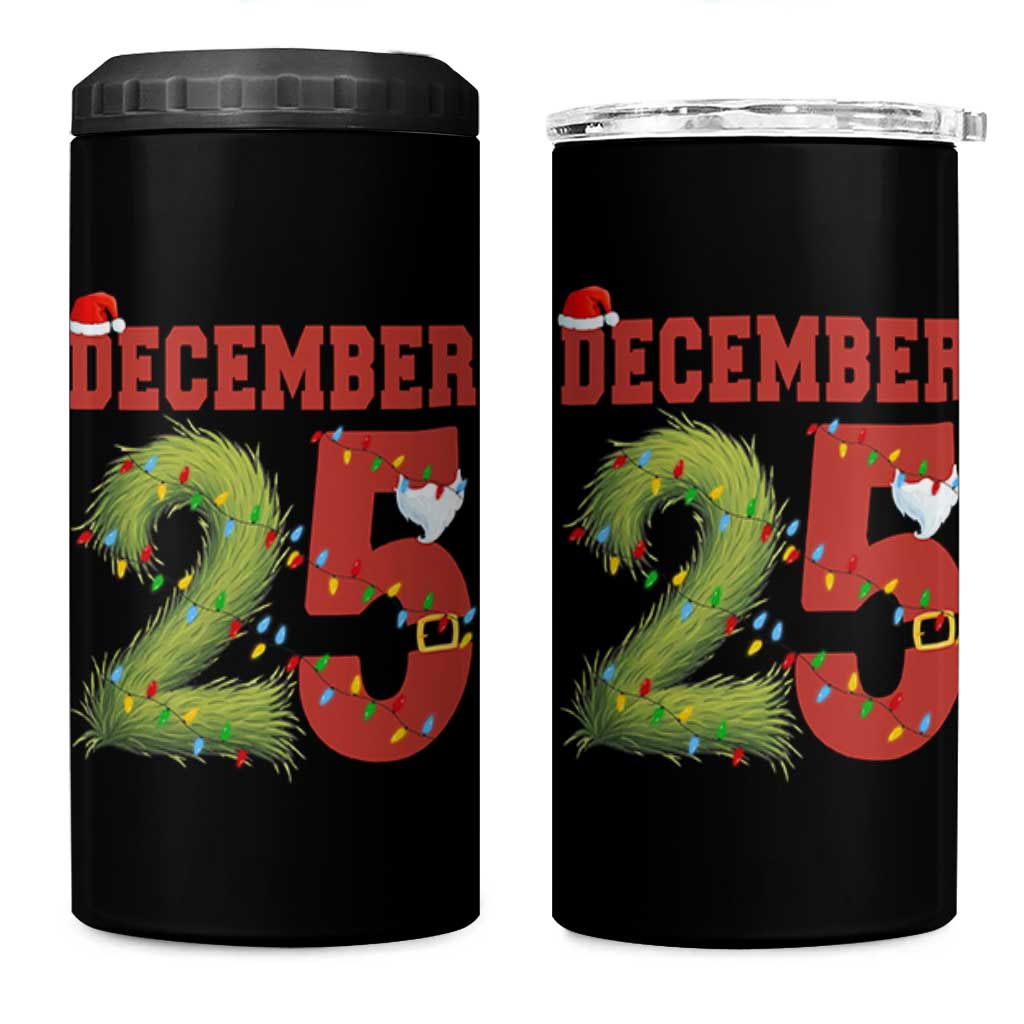 Christmas December 25 4 in 1 Can Cooler Tumbler Family Holiday Xmas - Wonder Print Shop