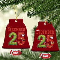 Christmas December 25 Ceramic Ornament Family Holiday Xmas - Wonder Print Shop