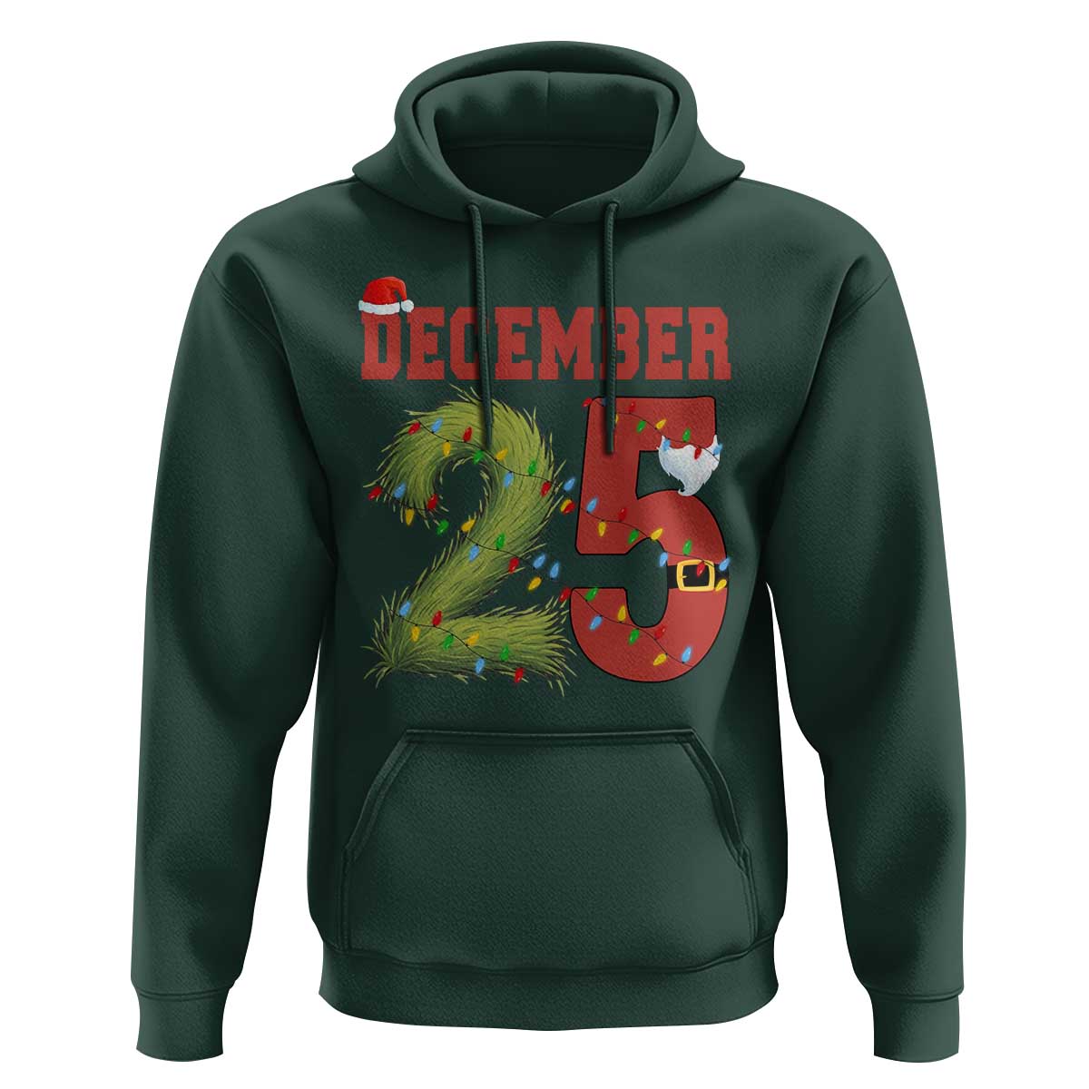 Christmas December 25 Hoodie Family Holiday Xmas - Wonder Print Shop