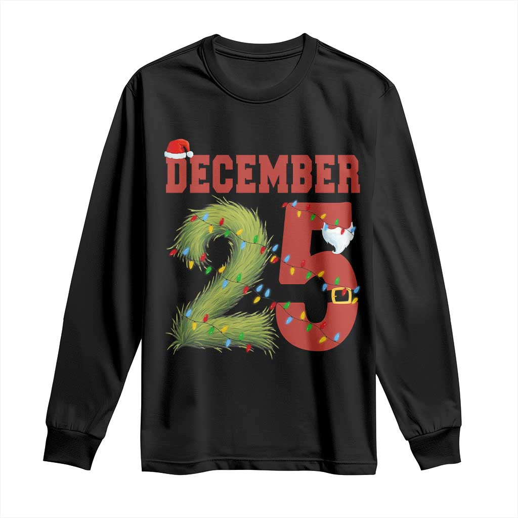 Christmas December 25 Long Sleeve Shirt Family Holiday Xmas - Wonder Print Shop
