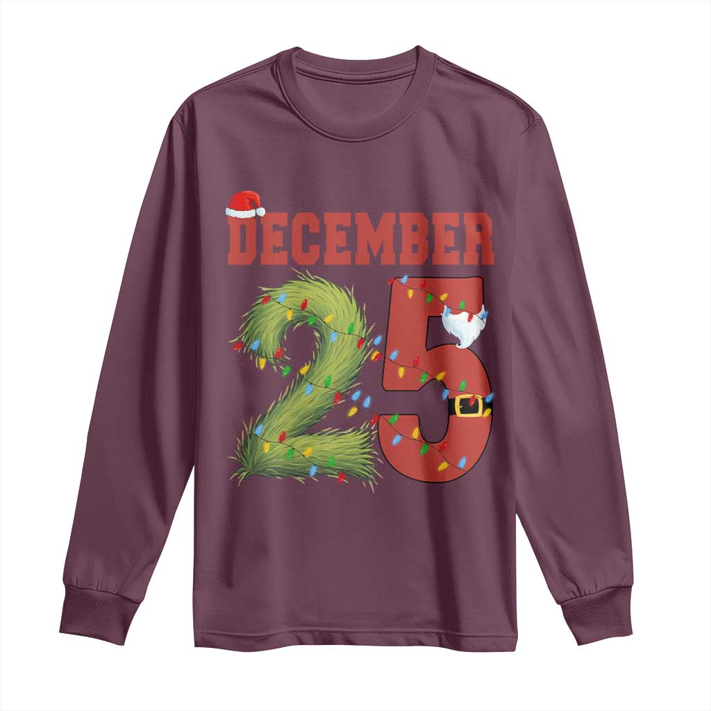 Christmas December 25 Long Sleeve Shirt Family Holiday Xmas - Wonder Print Shop