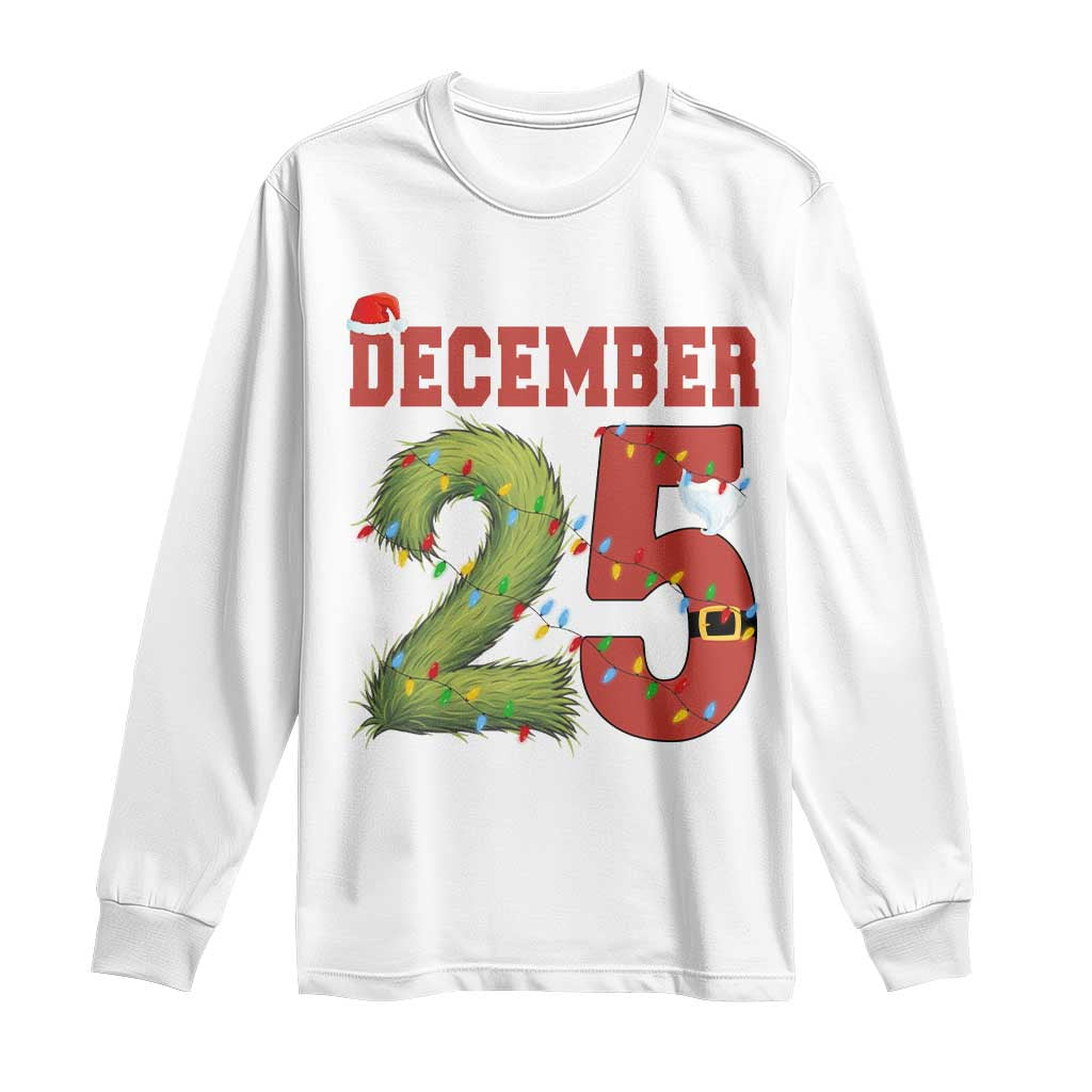 Christmas December 25 Long Sleeve Shirt Family Holiday Xmas - Wonder Print Shop