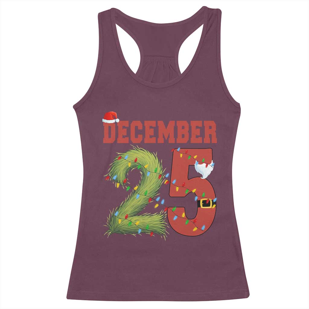 Christmas December 25 Racerback Tank Top Family Holiday Xmas - Wonder Print Shop