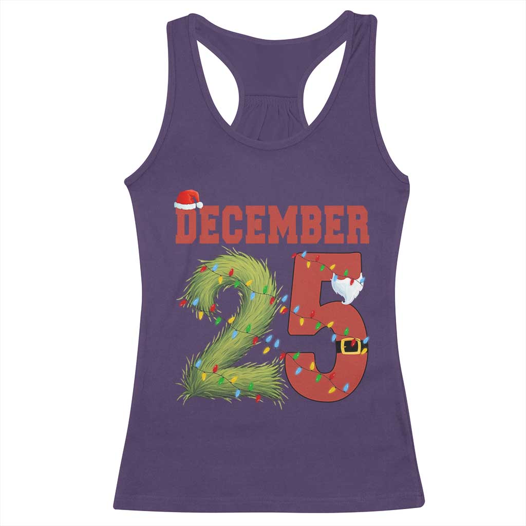 Christmas December 25 Racerback Tank Top Family Holiday Xmas - Wonder Print Shop